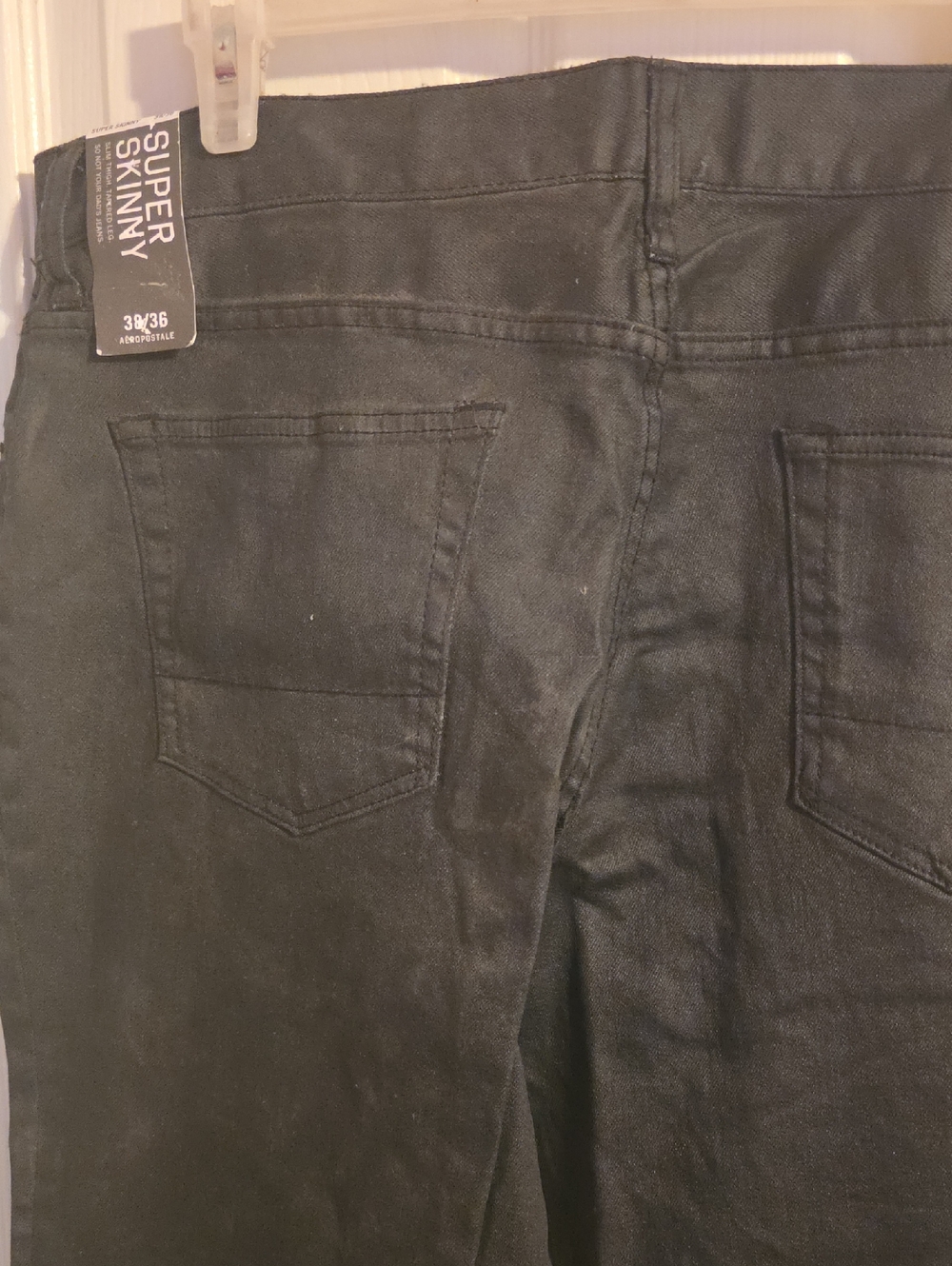 Super Skinny Men’s Black Jeans - 38x36